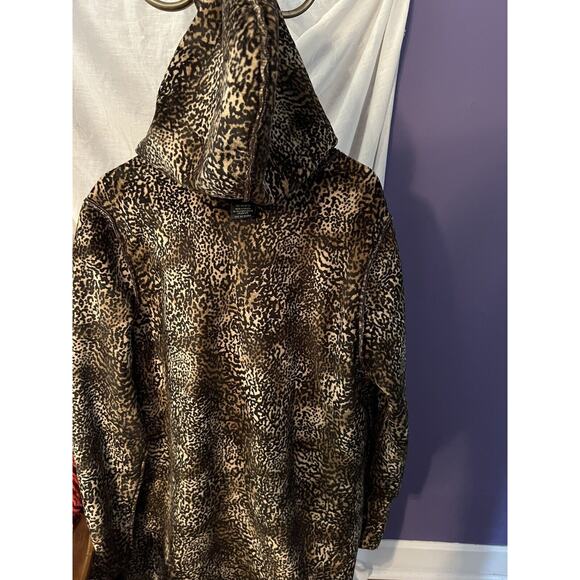 BARRAGE Petite Reversible Cheetah Peacoat Size PM - Picture 2 of 4